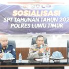 Kepala Kantor KP2KP Malili didampingi Kabag SDM dan Kabag Log Polres Lutim